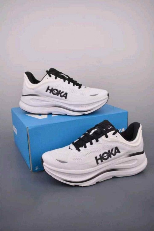 Hoka Bondi 9 White Black