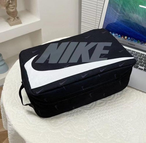 black grey white shoes bag