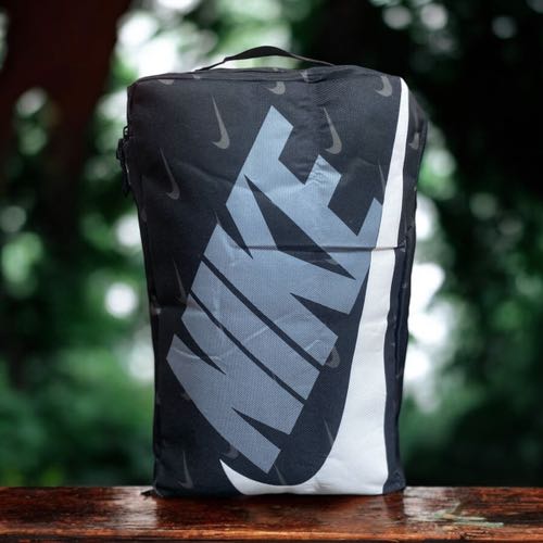 black grey white shoes bag