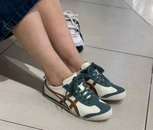 Onitsukaa Tiger Mexico 66 Green Cream Brown