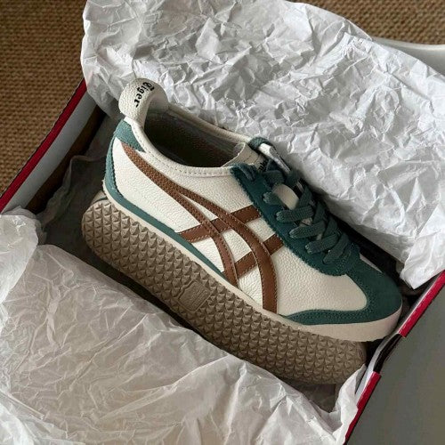 Onitsukaa Tiger Mexico 66 Green Cream Brown
