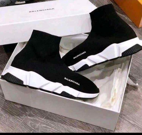 Balenciagaa Speed Trainer Black White 5002