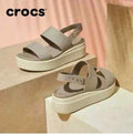 Crocss brooklyn slingback low wedge sandals
