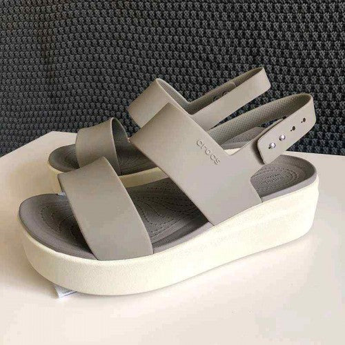 Crocss brooklyn slingback low wedge sandals
