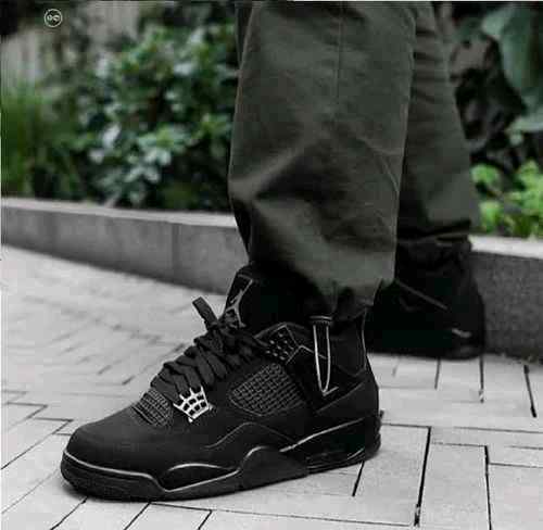 Nikee Air Jordan Retro 4 Black Cat Semi UA