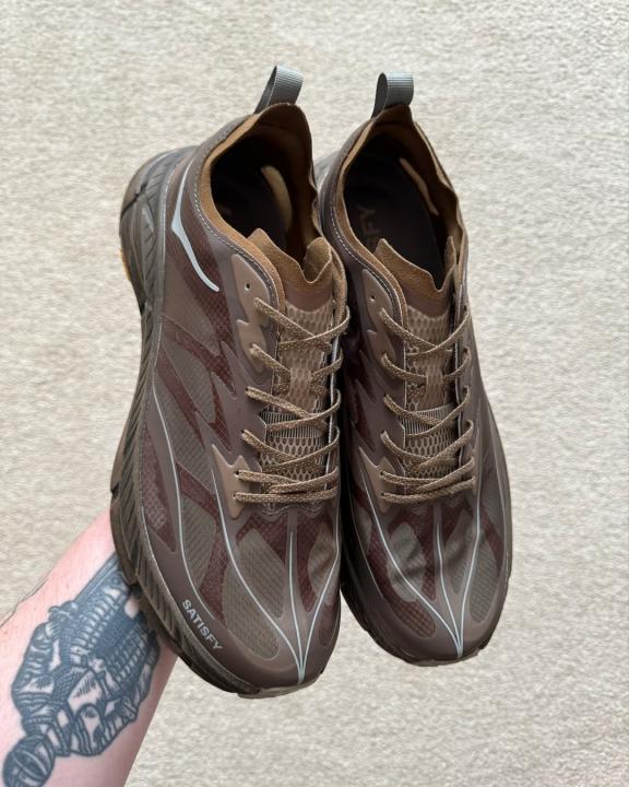 Hoka x Satisfy Mafate Speed 4 Lite Rubber