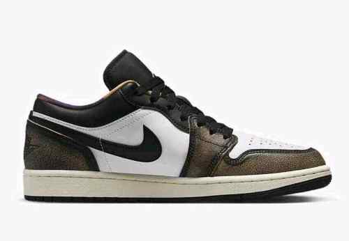 Air jordan 1 Low SE Wear Away Tan yellow