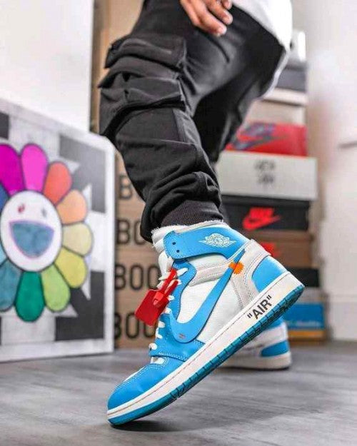 Nikee Off_White X Air Jordan 1 Retro High OG UNC