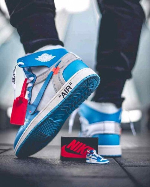 Nikee Off_White X Air Jordan 1 Retro High OG UNC