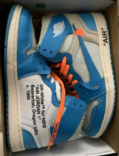 Nikee Off_White X Air Jordan 1 Retro High OG UNC