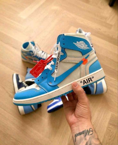Nikee Off_White X Air Jordan 1 Retro High OG UNC