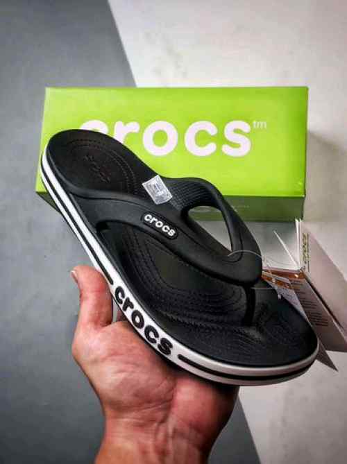 Crocss bayaband flip black pepper legit quality