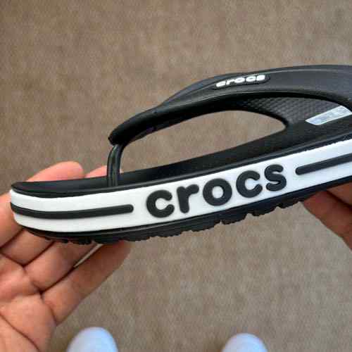 Crocss bayaband flip black pepper legit quality