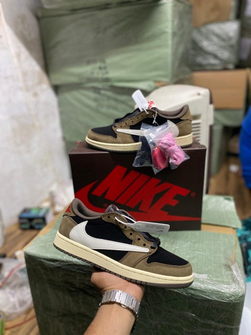 Travis Scott X Air Jordan 1 Low OG Dark Mocha UA quality Fix