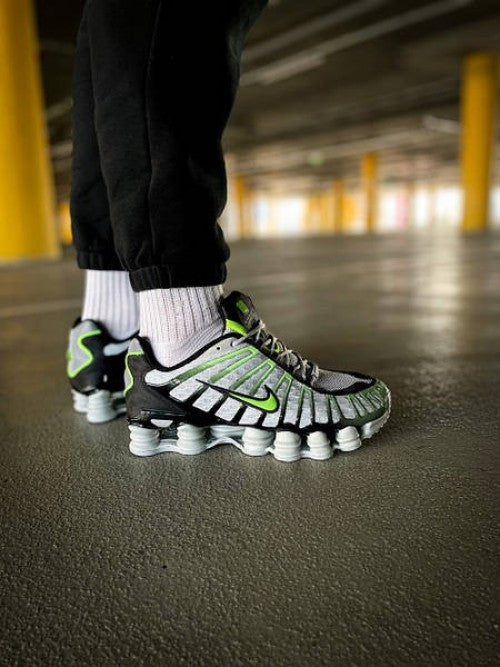 Nikee shox tl wolf grey lime blast grailed