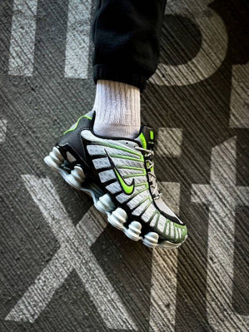 Nikee shox tl wolf grey lime blast grailed