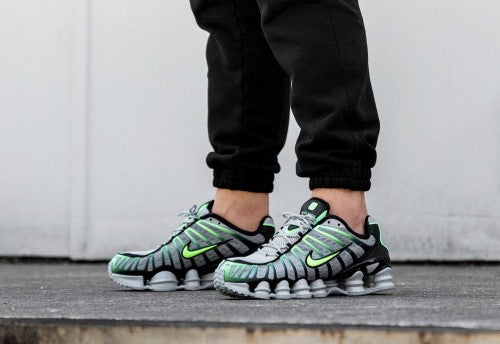 Nikee shox tl wolf grey lime blast grailed