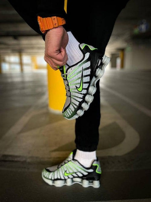 Nikee shox tl wolf grey lime blast grailed