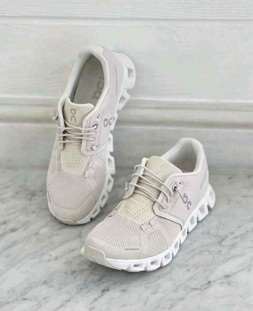 On Cloud 5 Pearl White