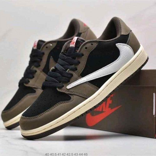 Nik_e Air Jordan Retro 1 Low X Travis Scott Dark Mocha 277