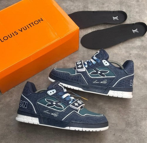 Louis_ Vuitton LV Trainer Sneaker Blue 418