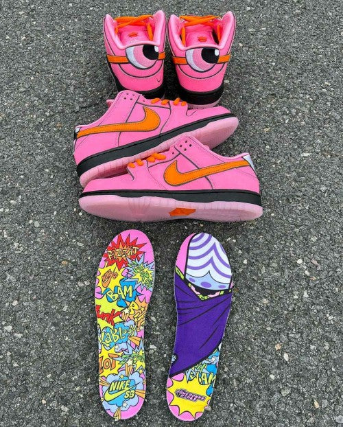 Nikee SB Dunk Blossam Pink PowerPuff