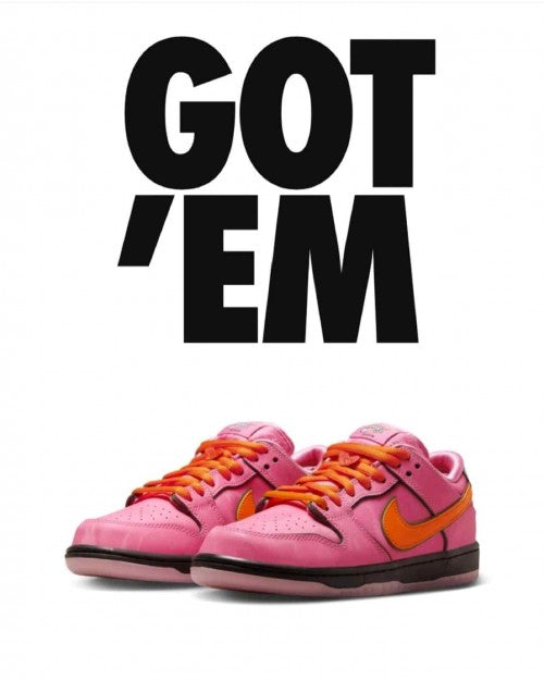 Nikee SB Dunk Blossam Pink PowerPuff