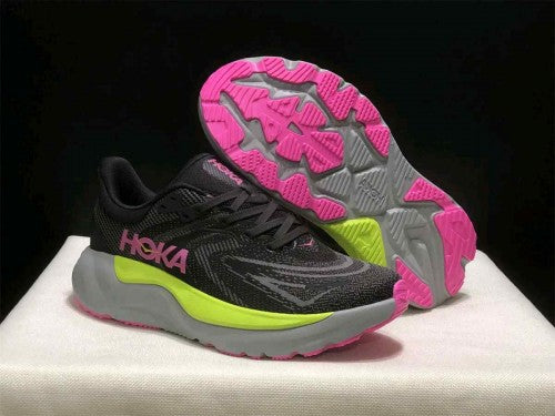 Hoka Arahi 8 Charcoal Grey-Yellow-Rose Mens shoes