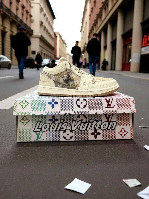 Nikee Air jordan 1 low X Louiss Vuitton Mercy