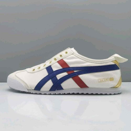 ONITSUKA TIGER MEXICO 66 SLIP ON WHITE BLUE GOLD 413