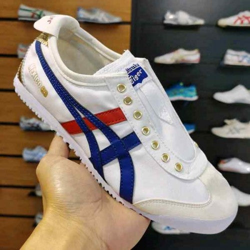 ONITSUKA TIGER MEXICO 66 SLIP ON WHITE BLUE GOLD 413