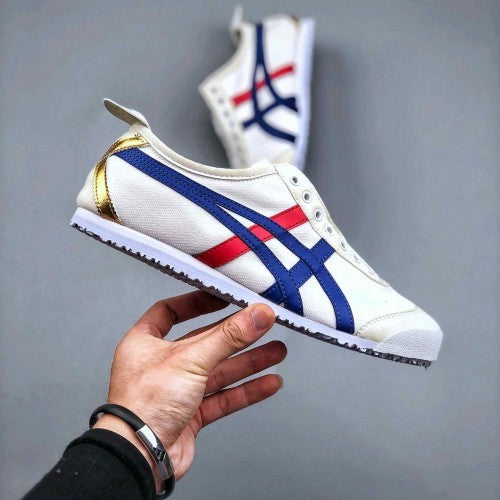 ONITSUKA TIGER MEXICO 66 SLIP ON WHITE BLUE GOLD 413