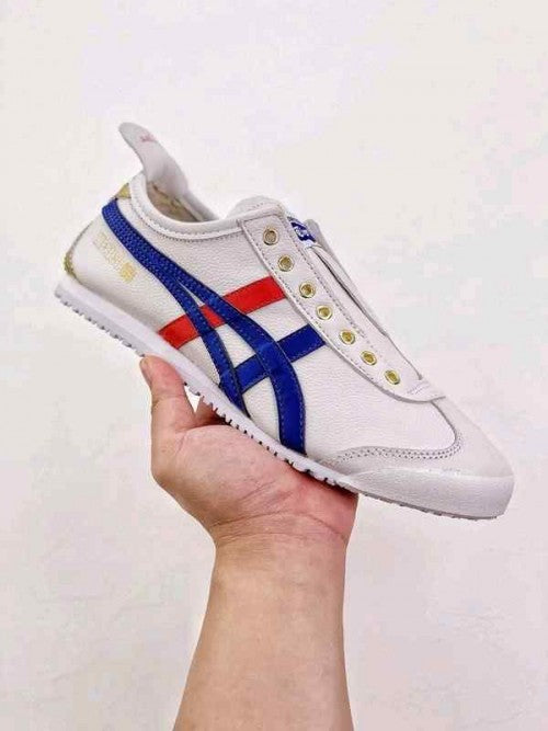 ONITSUKA TIGER MEXICO 66 SLIP ON WHITE BLUE GOLD 413