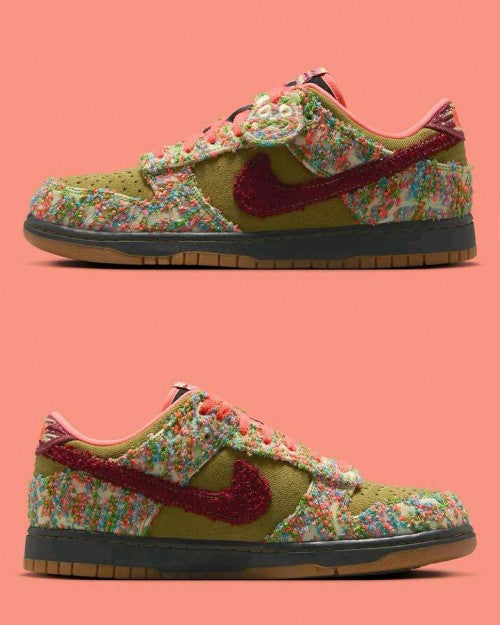 Nikee Dunk LowPanda-Monium Green Curry Multi-Color