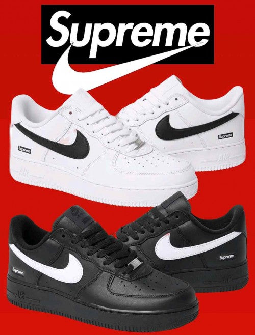 Supreme x Nikee AirForce 1 Low Black White