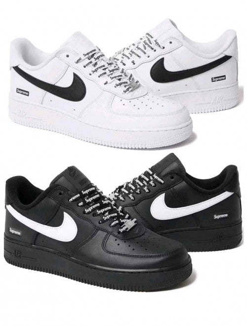 Supreme x Nikee AirForce 1 Low Black White