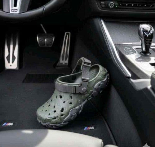 crocss all terrain atlas army green clogs