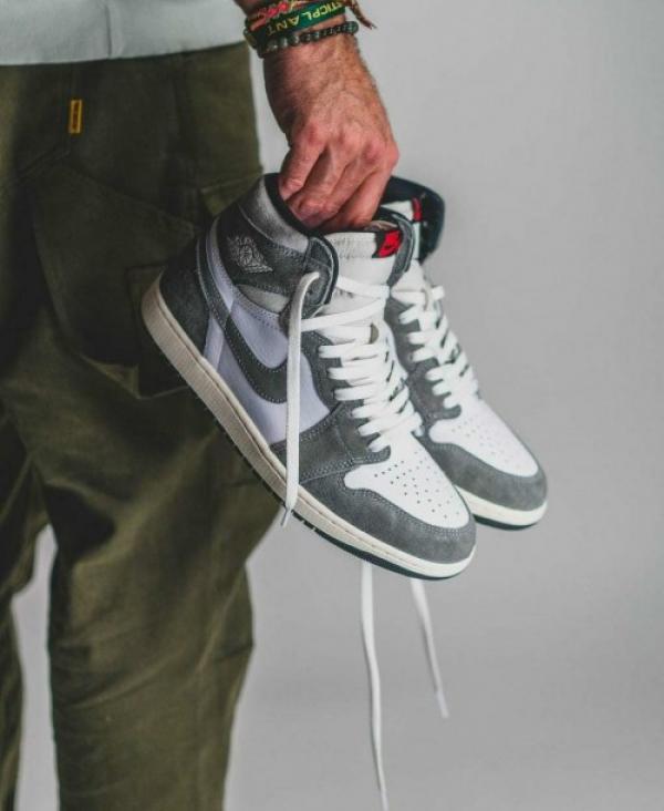 Air Jordan 1 High Washed Grey Black Sale