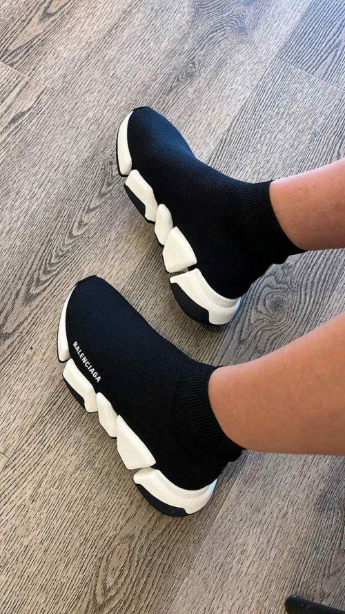 Balenciaga Speed Trainer Black White 188