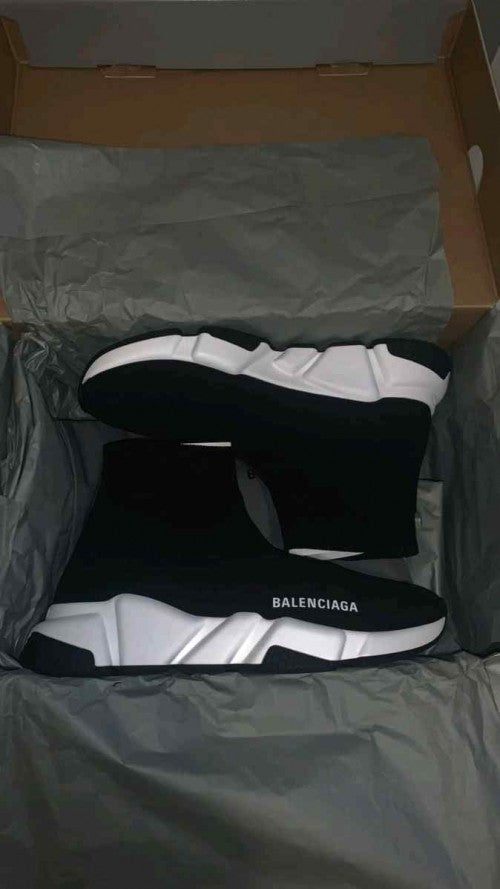 Balenciaga Speed Trainer Black White 188