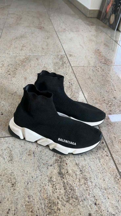 Balenciaga Speed Trainer Black White 188