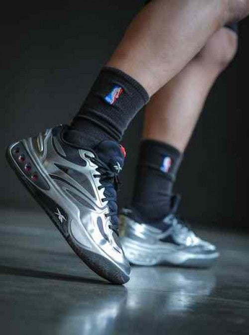 Reebok Engine A Black Silver basketball shoes
