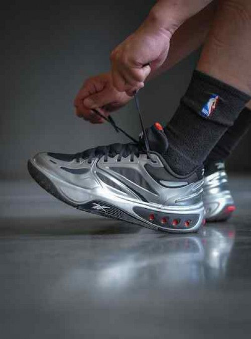 Reebok Engine A Black Silver basketball shoes