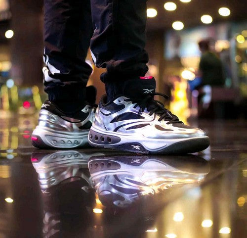 Reebok Engine A Black Silver basketball shoes