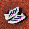 Aadidass AdiZero Evo SL White Purple Lime Burst