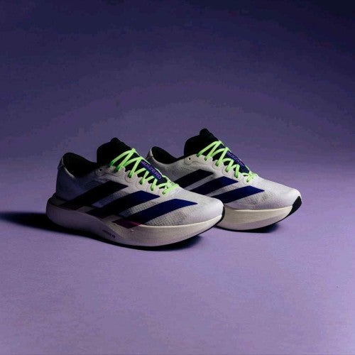 Aadidass AdiZero Evo SL White Purple Lime Burst