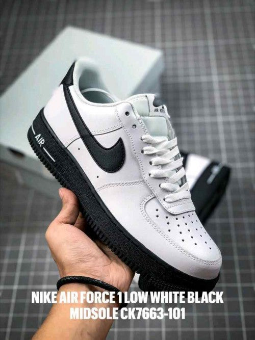 Nikee AirForce 1 Low WHITE BLACK MIDSOLE