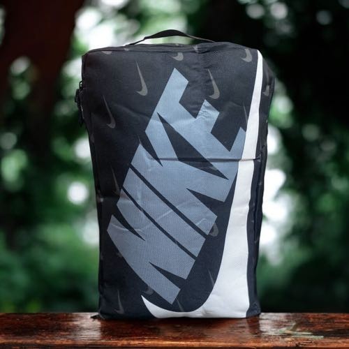 Nikee Black Grey White Shoe Bag