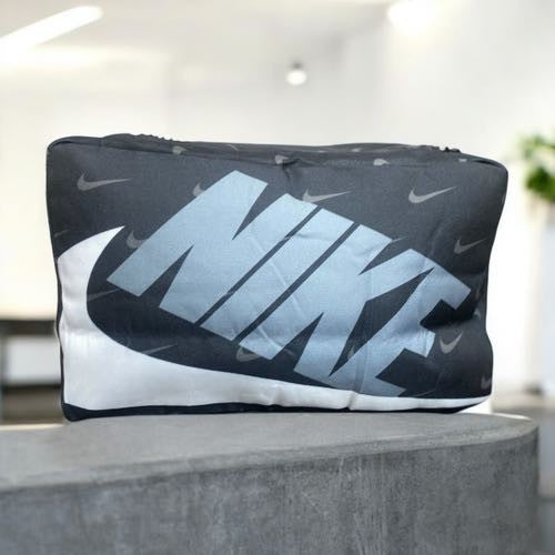 Nikee Black Grey White Shoe Bag