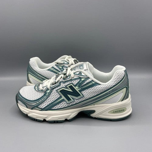New Balancee 740 Trainers White Marsh Green Casual Shoes